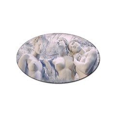 Three Graces Collage Artwork Sticker (oval) by dflcprintsclothing