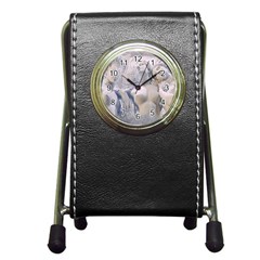 Three Graces Collage Artwork Pen Holder Desk Clock by dflcprintsclothing