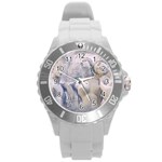 Three Graces Collage Artwork Round Plastic Sport Watch (L) Front