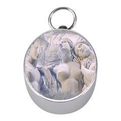 Three Graces Collage Artwork Mini Silver Compasses by dflcprintsclothing