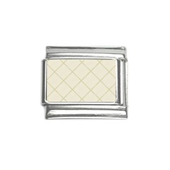 Discreet Cream Plaids Italian Charm (9mm) by ConteMonfrey