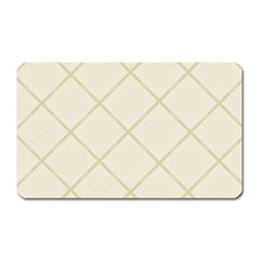 Discreet Cream Plaids Magnet (rectangular) by ConteMonfrey