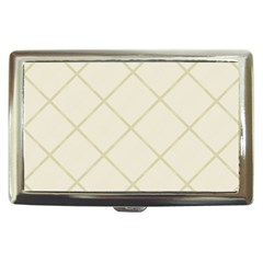 Discreet Cream Plaids Cigarette Money Case by ConteMonfrey