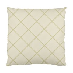 Discreet Cream Plaids Standard Cushion Case (two Sides) by ConteMonfrey