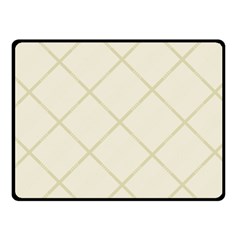 Discreet Cream Plaids Fleece Blanket (small) by ConteMonfrey