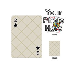 Discreet Cream Plaids Playing Cards 54 Designs (mini) by ConteMonfrey