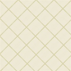 Discreet Cream Plaids Play Mat (square) by ConteMonfrey