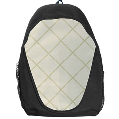 Discreet Cream Plaids Backpack Bag by ConteMonfrey