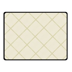 Discreet Cream Plaids Double Sided Fleece Blanket (small)  by ConteMonfrey