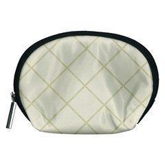 Discreet Cream Plaids Accessory Pouch (medium) by ConteMonfrey