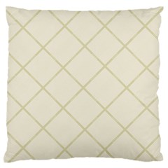 Discreet Cream Plaids Standard Flano Cushion Case (one Side) by ConteMonfrey