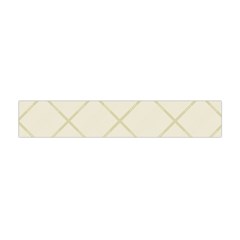 Discreet Cream Plaids Flano Scarf (mini) by ConteMonfrey