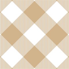 Clean Brown White Plaids Play Mat (square) by ConteMonfrey