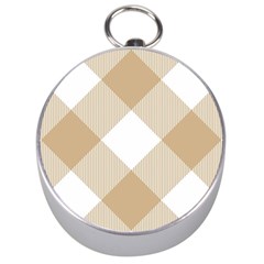 Clean Brown White Plaids Silver Compasses by ConteMonfrey