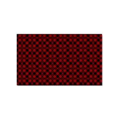 Diagonal Red Plaids Sticker Rectangular (100 Pack) by ConteMonfrey