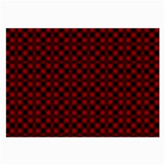 Diagonal Red Plaids Large Glasses Cloth (2 Sides) by ConteMonfrey