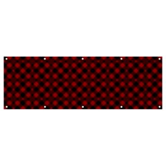 Diagonal Red Plaids Banner And Sign 12  X 4  by ConteMonfrey