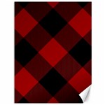 Black and dark red plaids Canvas 36  x 48  35.26 x46.15  Canvas - 1