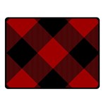 Black and dark red plaids Fleece Blanket (Small) 50 x40  Blanket Front