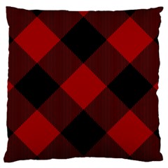 Black And Dark Red Plaids Standard Flano Cushion Case (two Sides) by ConteMonfrey