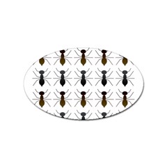 Ants Insect Pattern Cartoon Ant Animal Sticker Oval (10 Pack) by Ravend