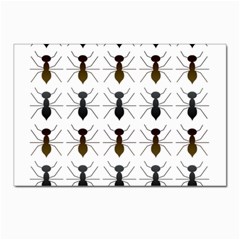 Ants Insect Pattern Cartoon Ant Animal Postcard 4 x 6  (pkg Of 10) by Ravend