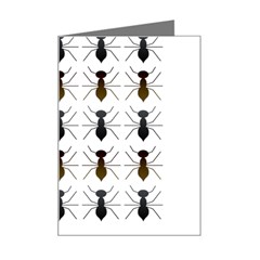 Ants Insect Pattern Cartoon Ant Animal Mini Greeting Card by Ravend