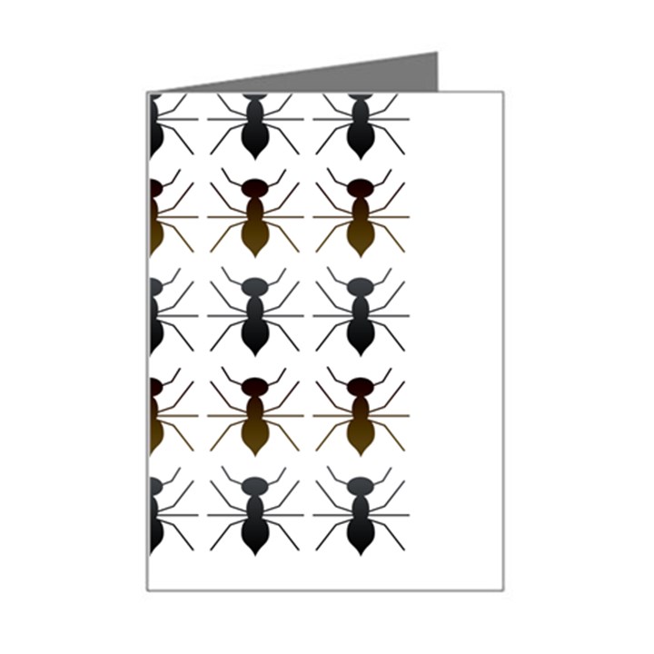 Ants Insect Pattern Cartoon Ant Animal Mini Greeting Card