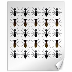 Ants Insect Pattern Cartoon Ant Animal Canvas 16  X 20  by Ravend