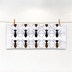 Ants Insect Pattern Cartoon Ant Animal Hand Towel by Ravend