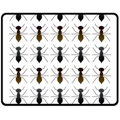 Ants Insect Pattern Cartoon Ant Animal Fleece Blanket (medium)  by Ravend