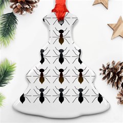 Ants Insect Pattern Cartoon Ant Animal Christmas Tree Ornament (two Sides) by Ravend