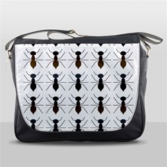 Ants Insect Pattern Cartoon Ant Animal Messenger Bag by Ravend