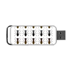 Ants Insect Pattern Cartoon Ant Animal Portable Usb Flash (one Side) by Ravend