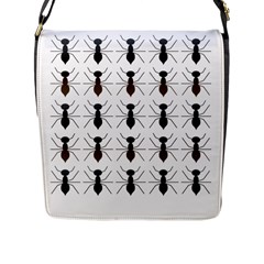 Ants Insect Pattern Cartoon Ant Animal Flap Closure Messenger Bag (l) by Ravend