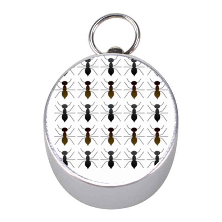 Ants Insect Pattern Cartoon Ant Animal Mini Silver Compasses