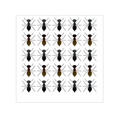 Ants Insect Pattern Cartoon Ant Animal Square Satin Scarf (30  X 30 ) by Ravend