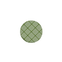 Discreet Green Plaids 1  Mini Magnets by ConteMonfrey