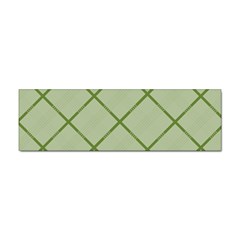 Discreet Green Plaids Sticker (bumper) by ConteMonfrey