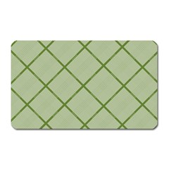 Discreet Green Plaids Magnet (rectangular) by ConteMonfrey