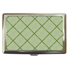 Discreet Green Plaids Cigarette Money Case by ConteMonfrey