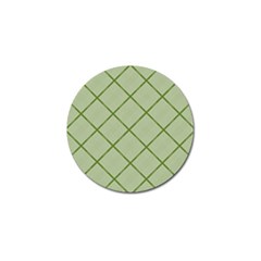 Discreet Green Plaids Golf Ball Marker by ConteMonfrey