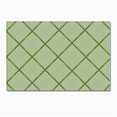 Discreet Green Plaids Postcard 4 x 6  (pkg Of 10) by ConteMonfrey