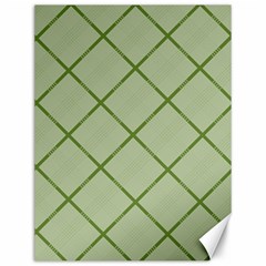 Discreet Green Plaids Canvas 12  X 16  by ConteMonfrey