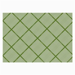 Discreet Green Plaids Large Glasses Cloth (2 Sides) by ConteMonfrey