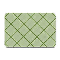 Discreet Green Plaids Small Doormat by ConteMonfrey