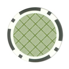 Discreet Green Plaids Poker Chip Card Guard (10 Pack) by ConteMonfrey