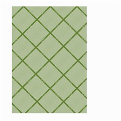 Discreet Green Plaids Large Garden Flag (two Sides) by ConteMonfrey