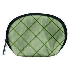 Discreet Green Plaids Accessory Pouch (medium) by ConteMonfrey