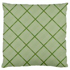 Discreet Green Plaids Standard Flano Cushion Case (two Sides) by ConteMonfrey